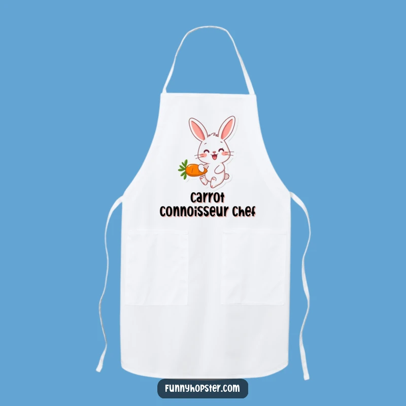 Funny Rabbit Carrot Apron: Happy Hopper, Whimsical Kitchen Gift