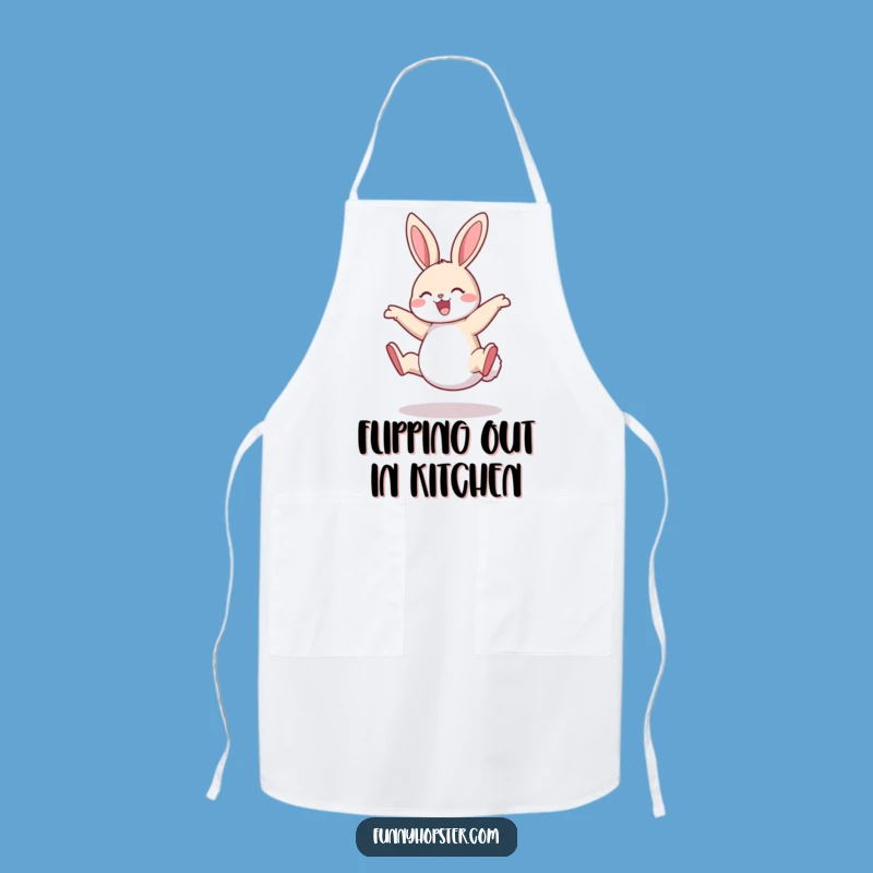 Funny Rabbit Cartwheel Apron: Cook with Joy and Humor