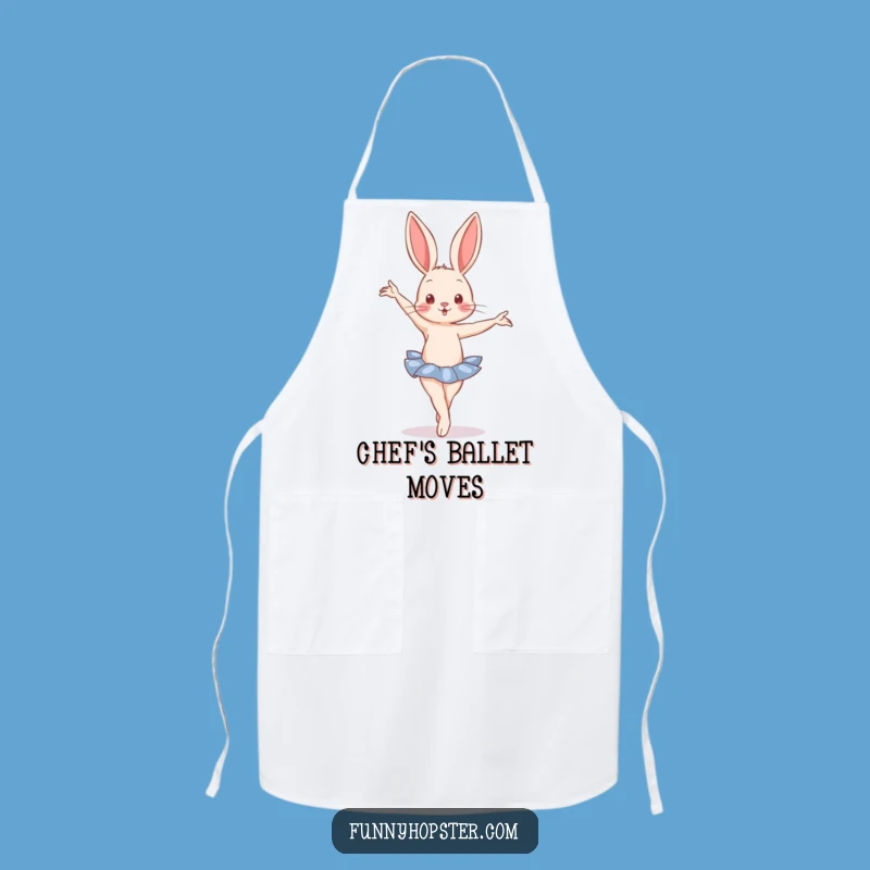 Funny Ballet Rabbit Apron - Cook with Graceful Flair Gift