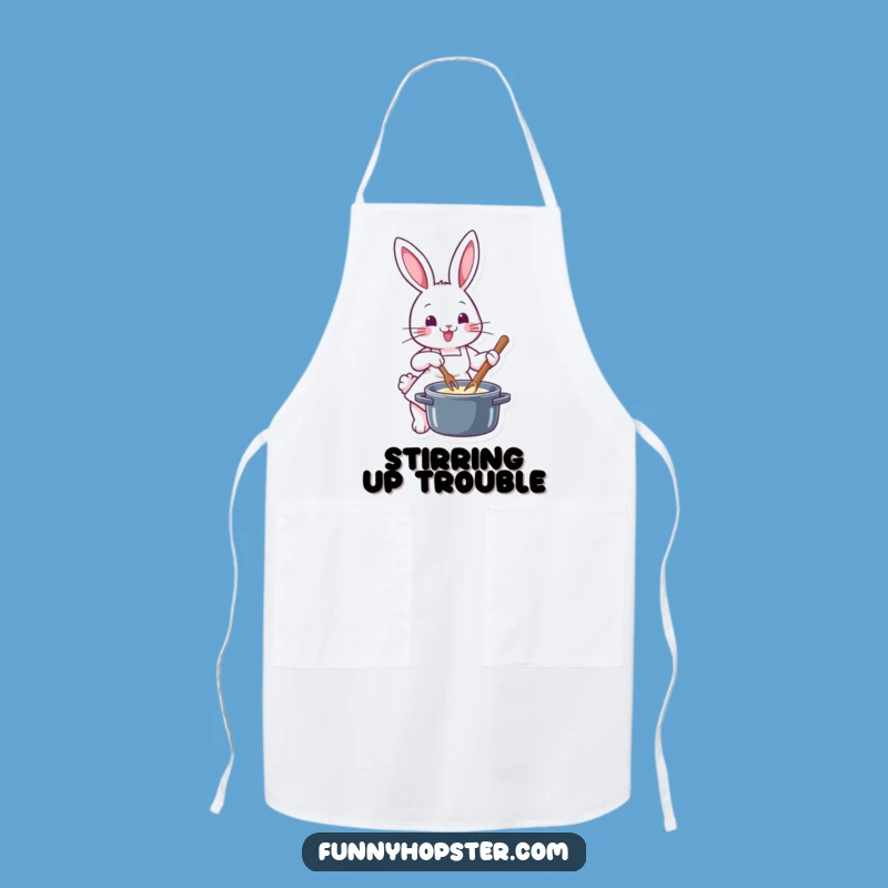 Funny Chef Rabbit Apron: Cook with Joy - Must-Have Funny Gift!