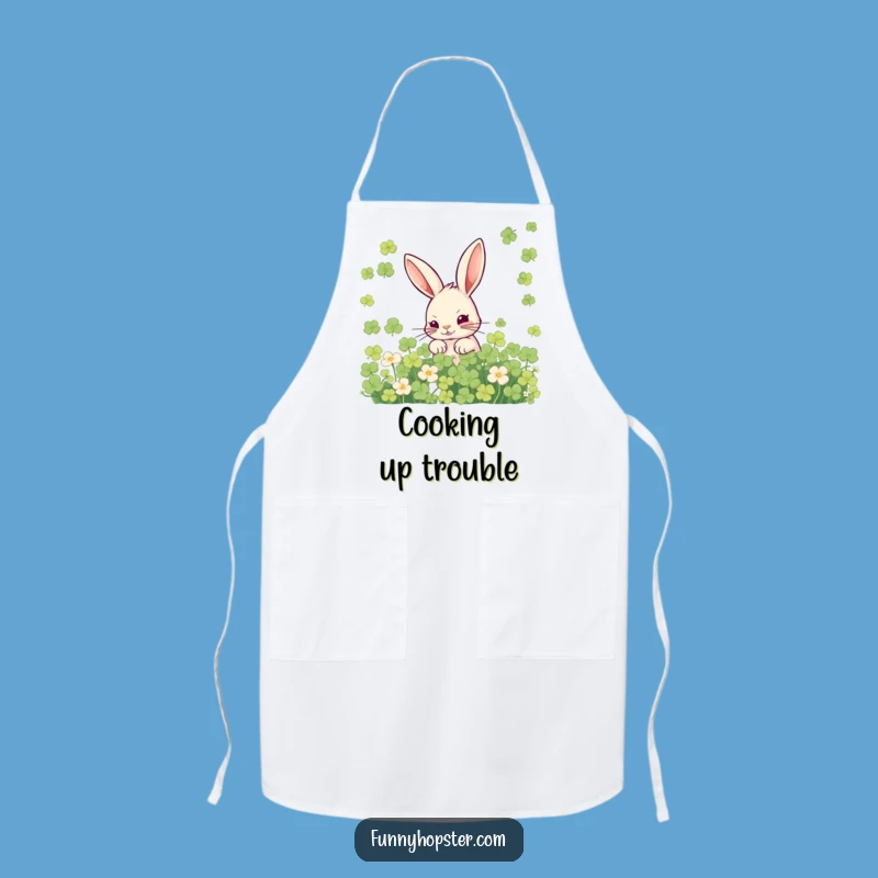 Funny Mischievous Rabbit Apron: Kitchen Secrets, Chef's Gift