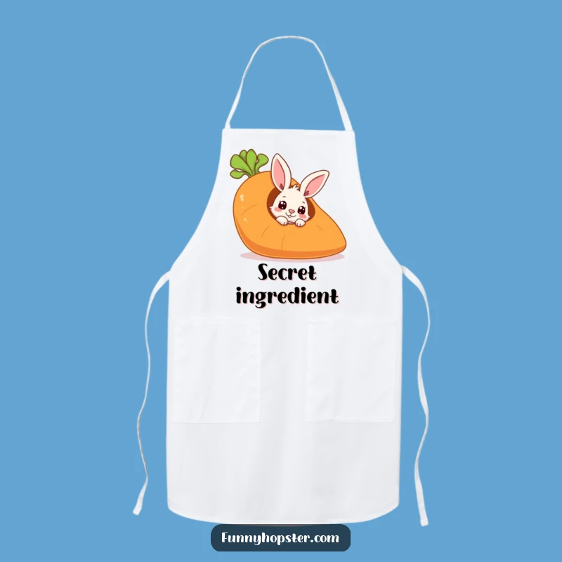 Funny Chef Rabbit Apron: Cook with Curious Charm!