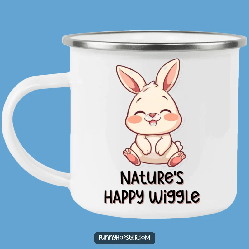 Funny Delightful Bunny Nose Camping Mug: Enjoy Your Adventures with a Smile