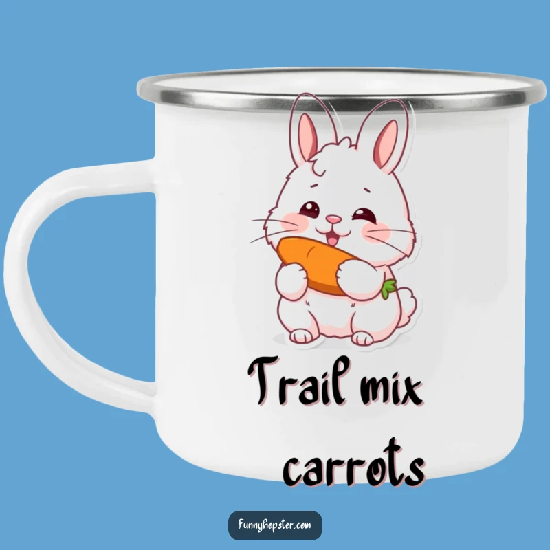 Funny Rabbit Carrot Camping Mug - Durable & Fun, Perfect Funny Gift for Outdoors
