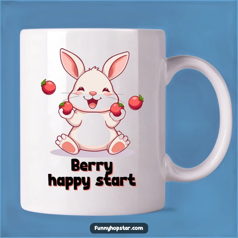 Funny Juggling Rabbit Mug: Berry Talented Bunny - The Perfect Funny Gift!