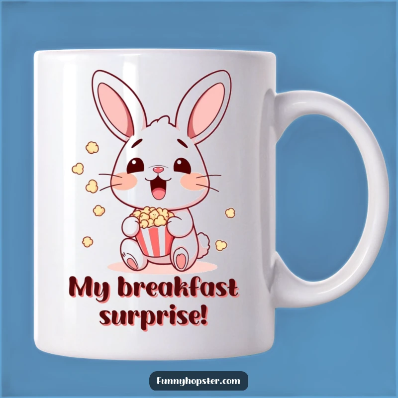 Funny Surprised Bunny Popcorn Mug: A Hilarious Movie Night Gift for Cinephiles
