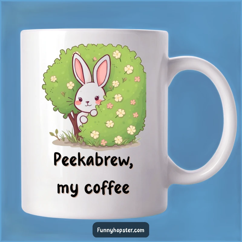 Funny Rabbit Hide-and-Seek Mug: A Playful & Funny Gift for Pranksters