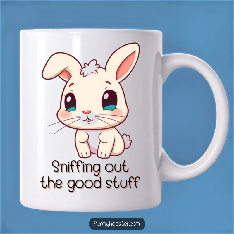 Funny Curious Rabbit Nose Twitch Mug - Intriguing & Hilarious Gift Idea