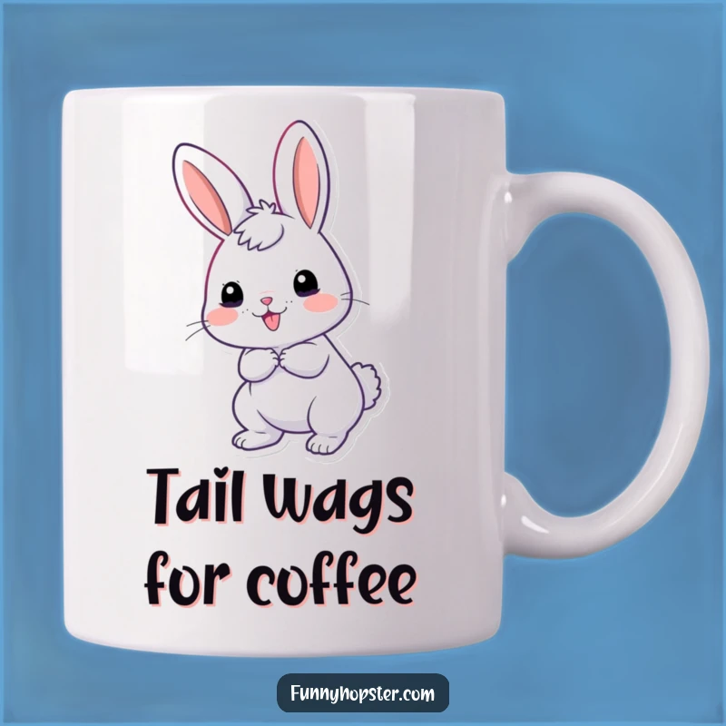 Funny Giddy Rabbit Mug: Wiggling Tail, Perfect Joyful Gift