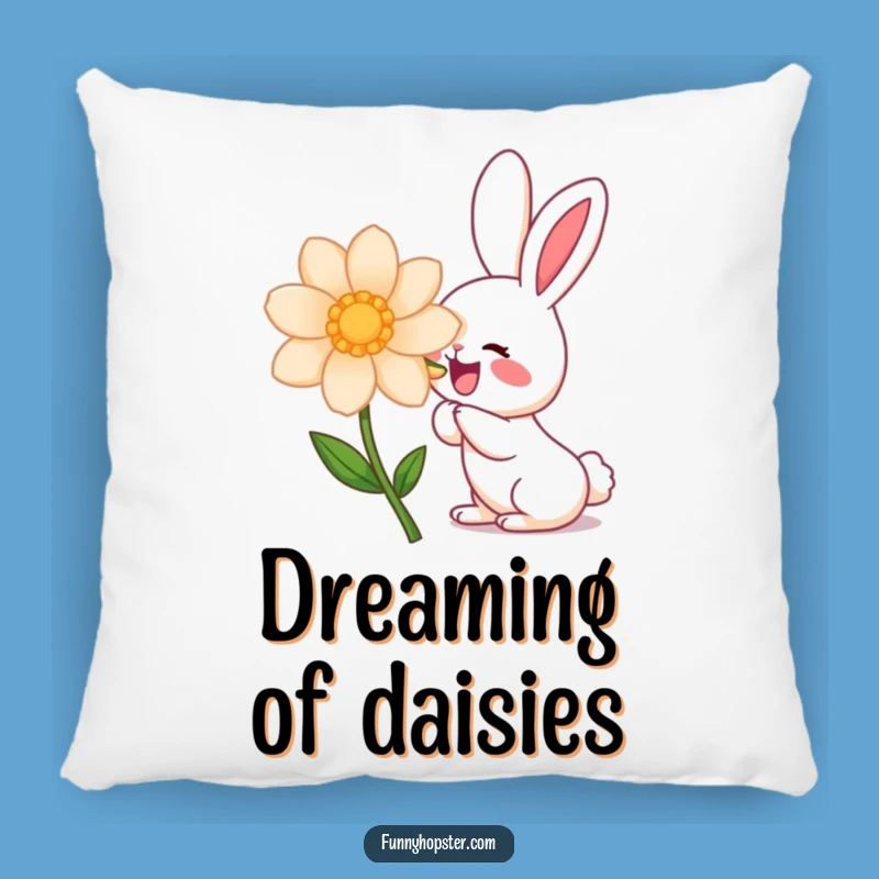 Soft Funny Kawaii Rabbit Flower Sniff Pillow: Cuddle Up with Cute Comfort