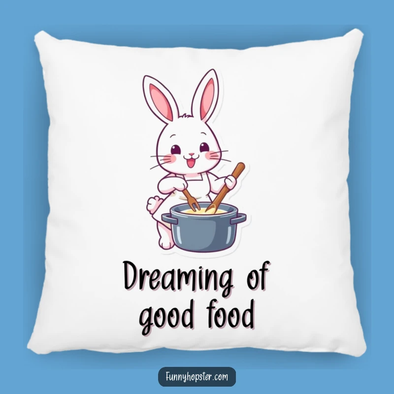 Funny Chef Rabbit Pillow: Cozy Comfort & Kitchen Laughs - Cute Gift!