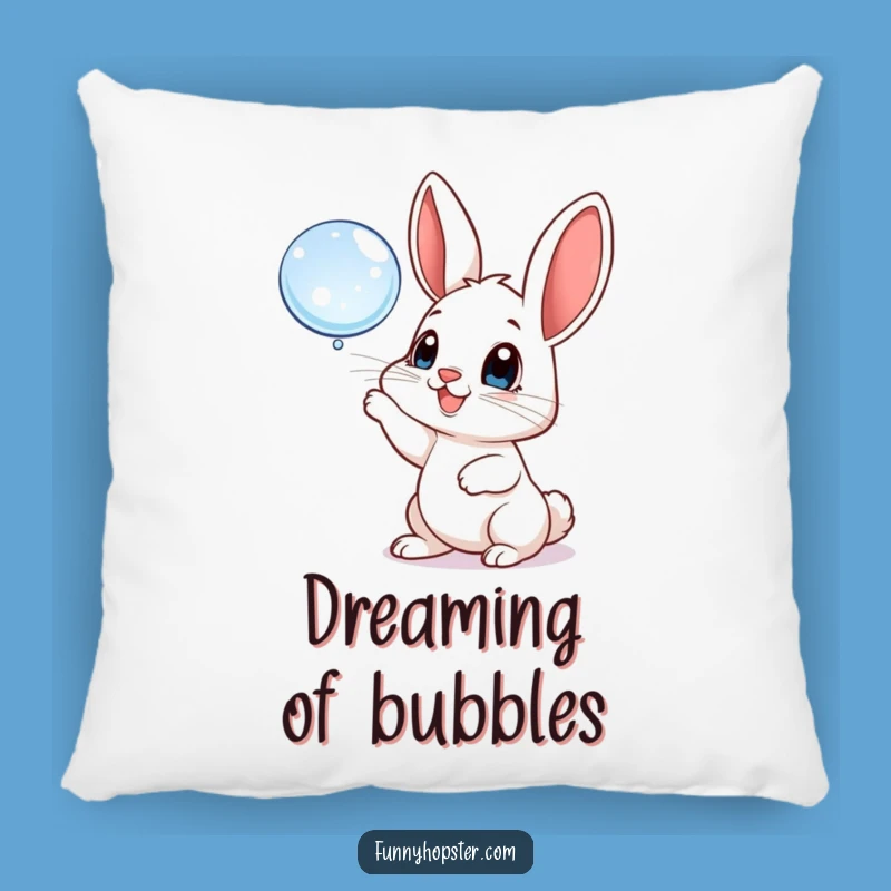 Funny Bubble Bunny Pillow: Cozy Up with Playful Comfort!