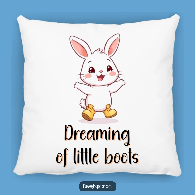 Funny Rabbit Boots Dance Pillow: Cozy Comfort with a Dancing Bunny - Perfect Funny Gift!