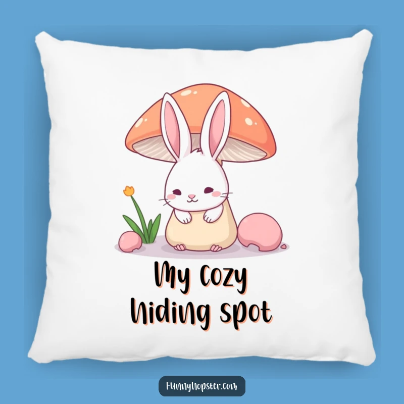 Funny Shy Rabbit Ears Pillow - Cozy Hidden Character Cushion Gift
