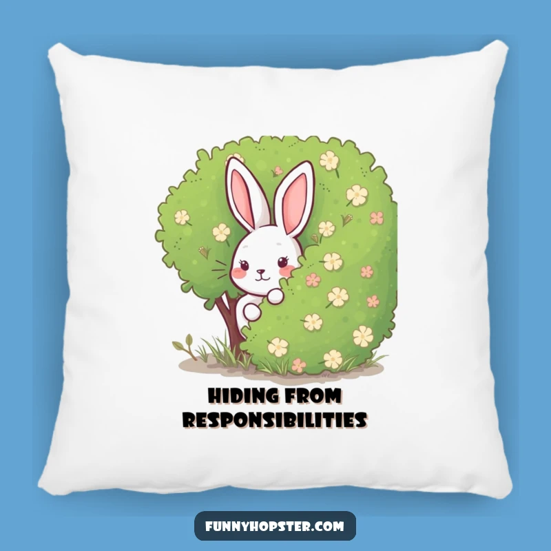 Funny Rabbit Hide-and-Seek Pillow: Cozy Up with Playful Charm