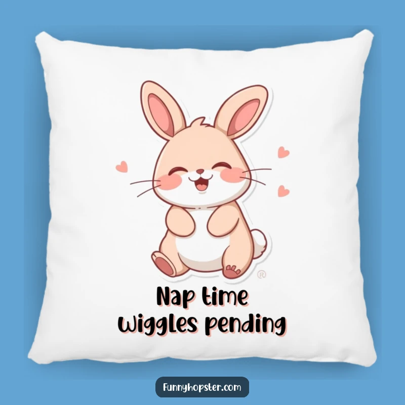 Funny Kawaii Rabbit Wiggle Pillow: Snuggle Up with Giggling Cuteness