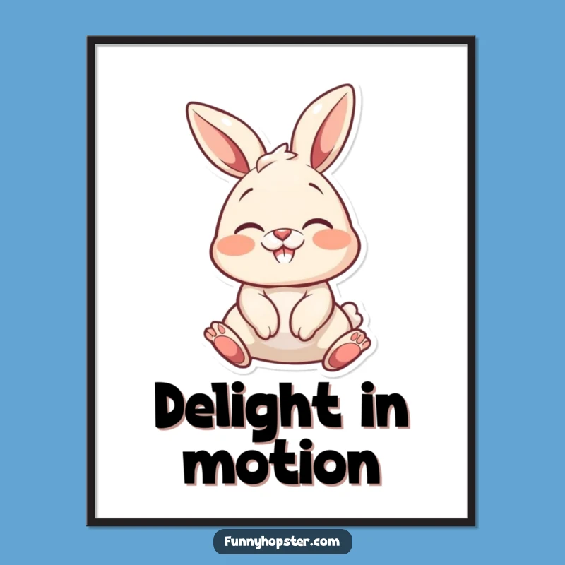 Funny Delightful Bunny Nose Digital Art: Instant Joy for Your Walls