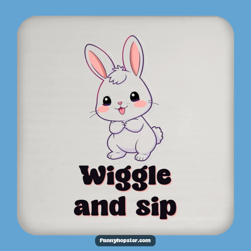 Funny Giddy Rabbit Coaster: Add Wiggles to Your Surfaces