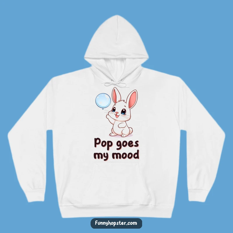 Cozy Funny Bubble Rabbit Hoodie: Wrap Up in Playful Joy!