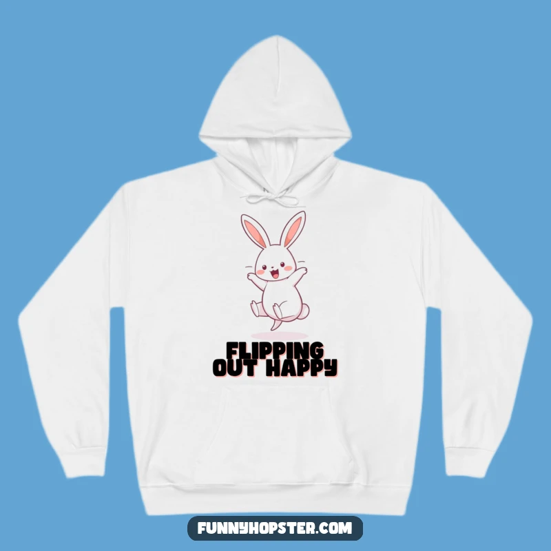 Cozy Funny Cartwheel Rabbit Hoodie: Stay Warm and Cheerful!