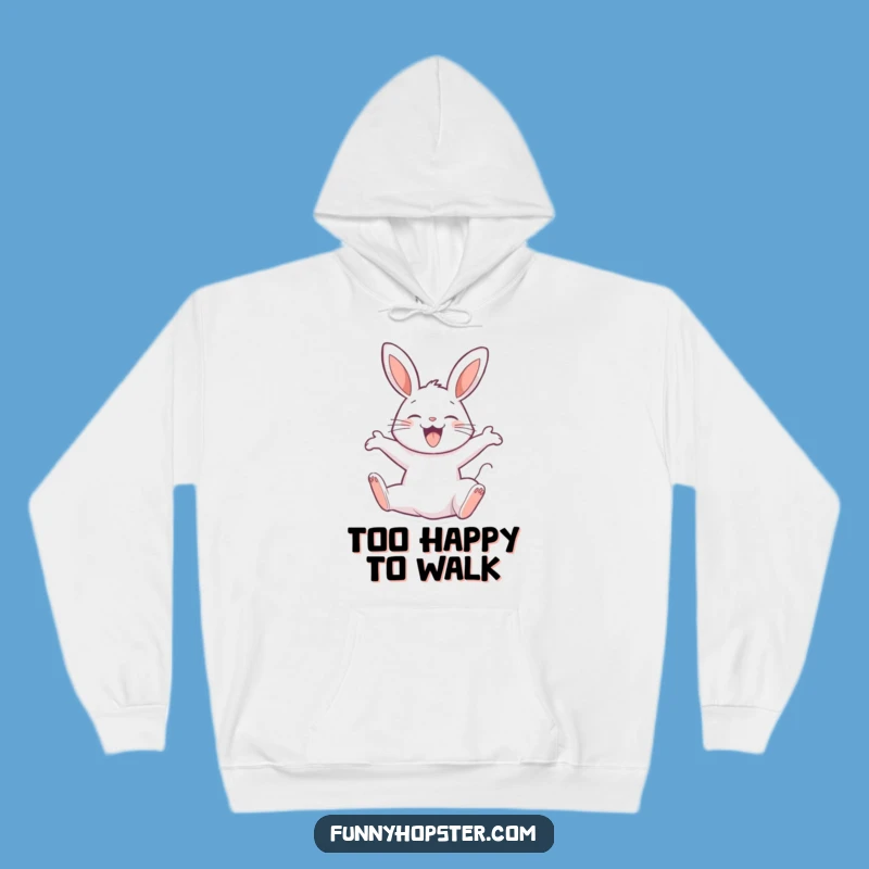 Cozy Funny Rabbit Backflip Hoodie - Warmth Meets Whimsical Joy