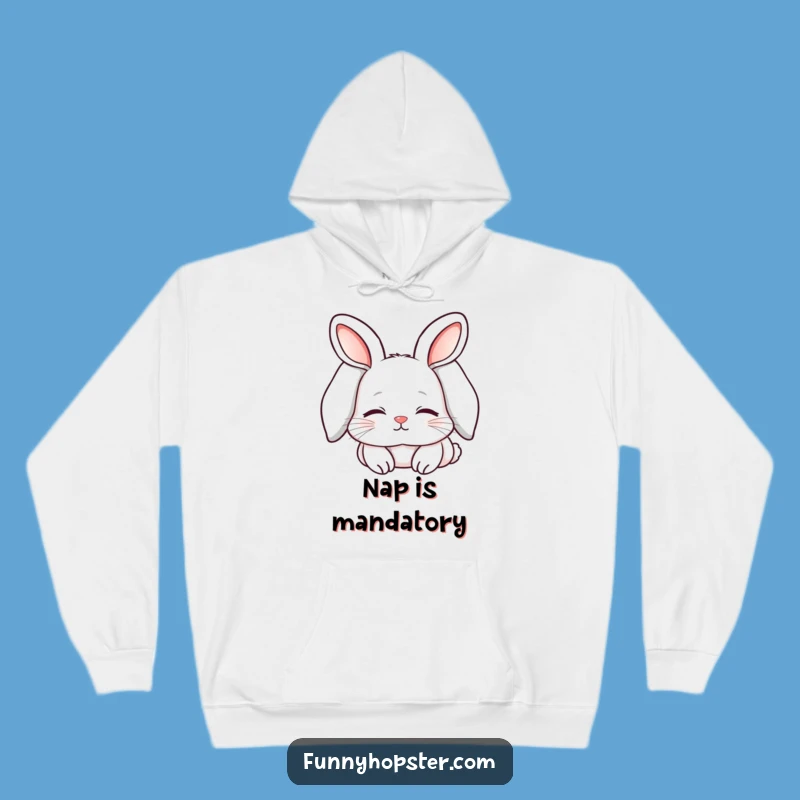 Cozy Funny Sleepy Kawaii Rabbit Hoodie: Ultimate Comfort & Snuggle Gift!