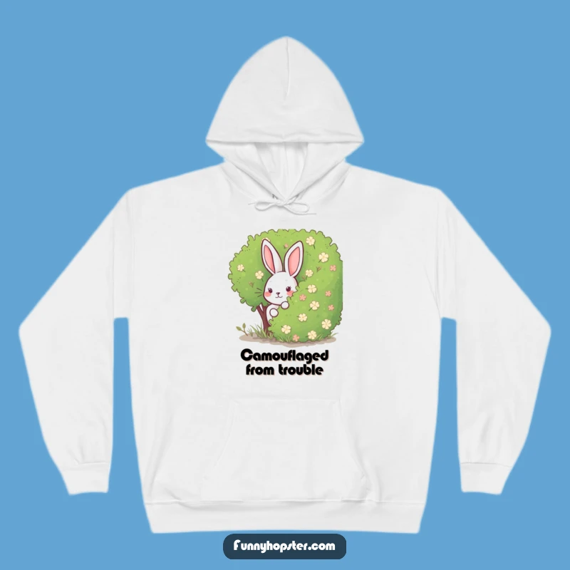 Funny Rabbit Hide-and-Seek Hoodie: Cozy Up and Playful