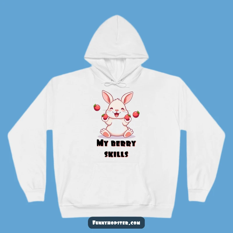 Funny Juggling Rabbit Hoodie: Cozy Comfort with a Talented Bunny - Your New Favorite Funny Gift!