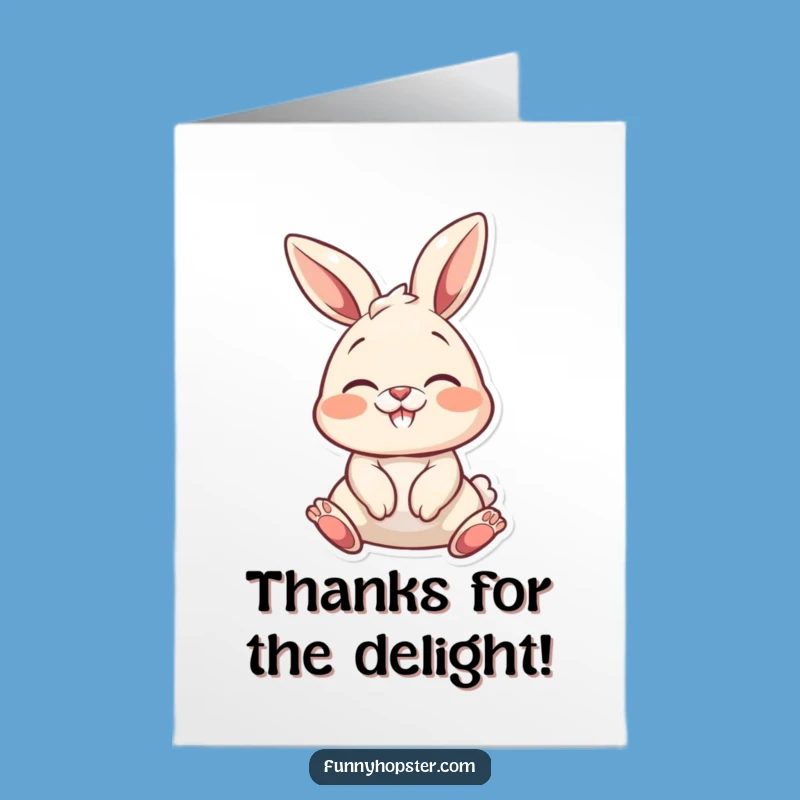 Free Printable Thank You Card: Delightful Nose Wiggle, Funny Downloadable Gift