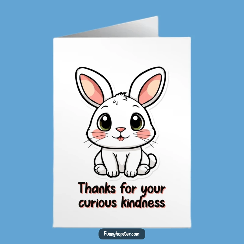 Free Printable Thank You Card: Curious Eyes Gratitude - Funny Downloadable Gift