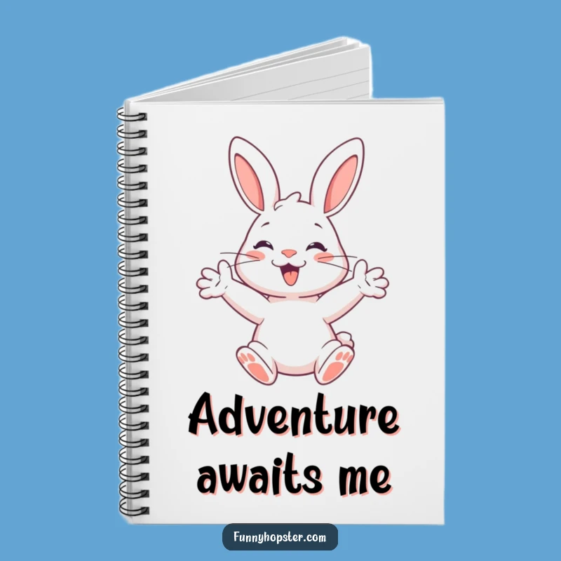Funny Happy Rabbit Notebook: Jot Down Your Energetic Ideas