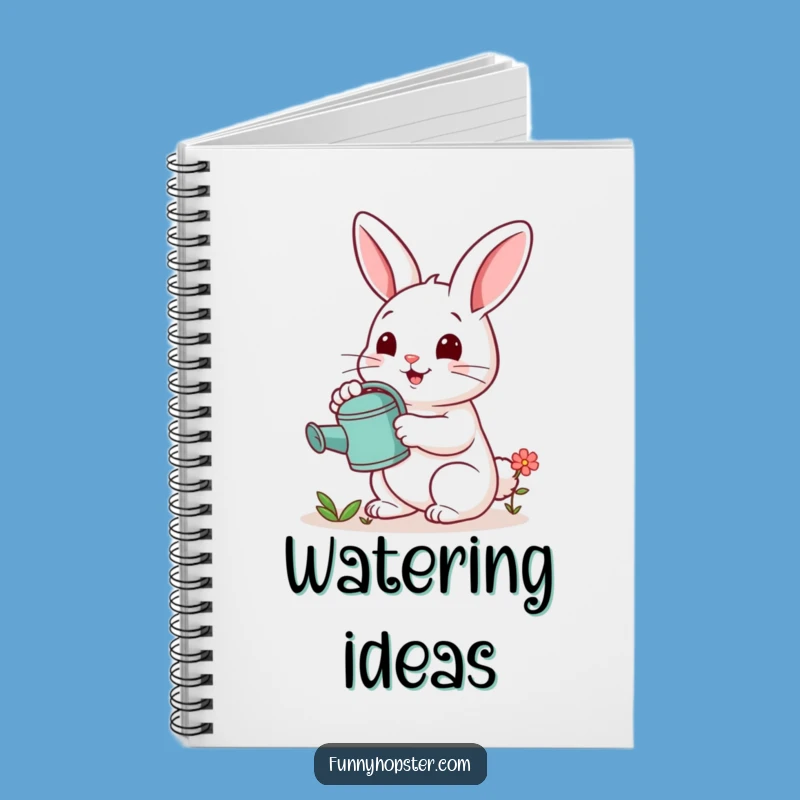 Funny Gardener Rabbit Notebook - Jot Down Ideas, Perfect Funny Gift for Writers