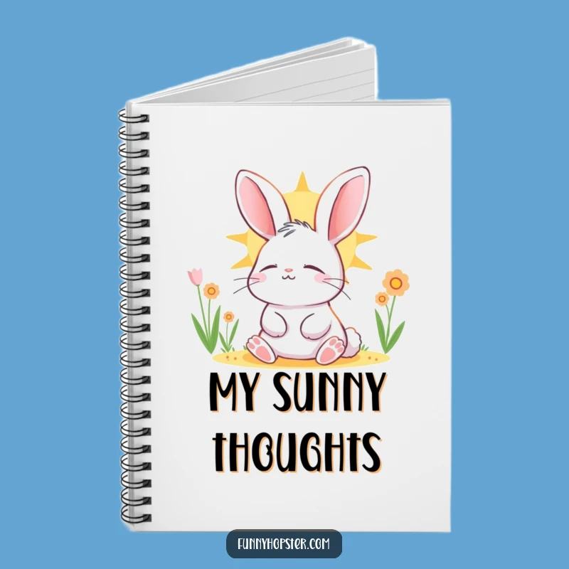 Funny Relaxed Rabbit Notebook: Jot Down Peace - Great Funny Gift!