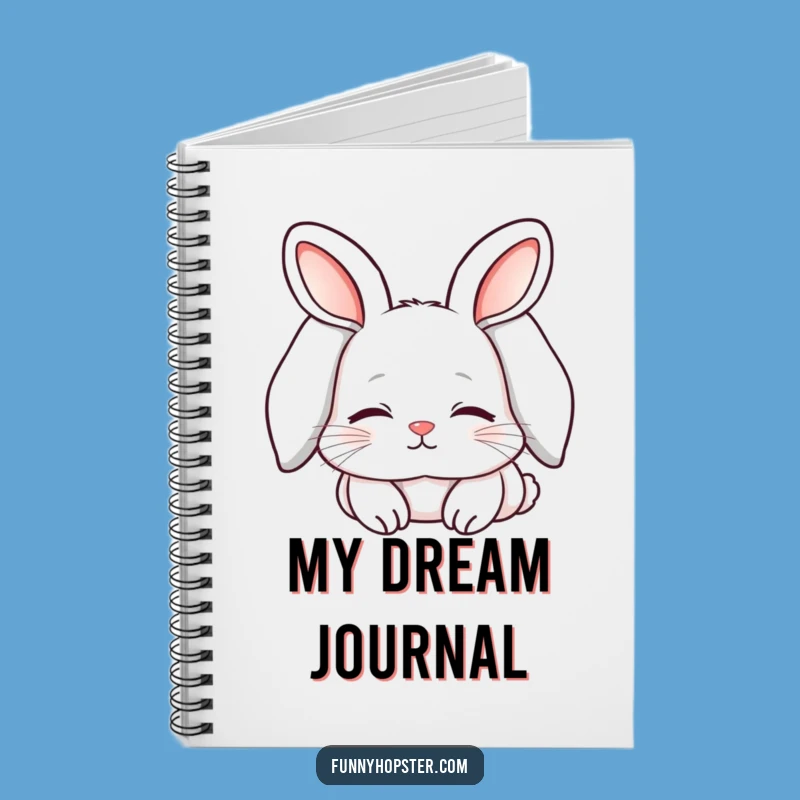 Funny Sleepy Kawaii Rabbit Notebook: Jot Down Cozy Thoughts & Ideas!