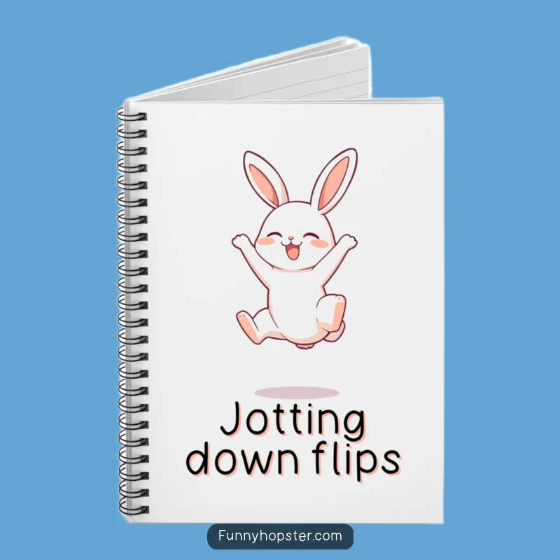Funny Somersault Rabbit Notebook - Capture Ideas, Perfect Funny Gift for Writers