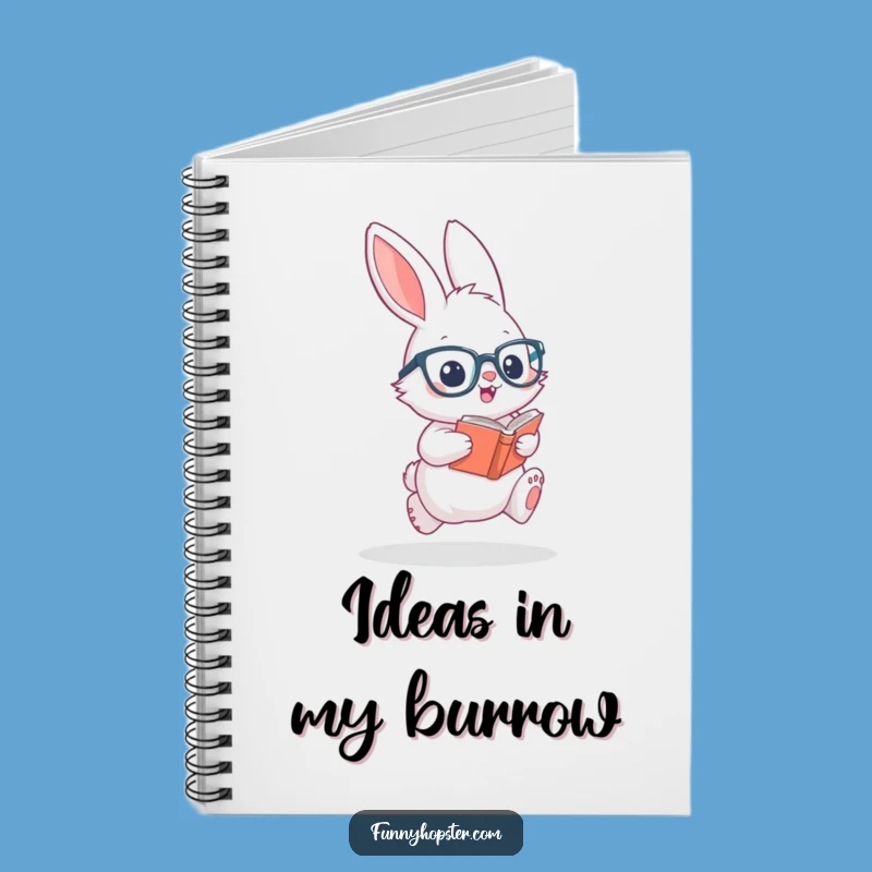 Funny Scholar Rabbit Notebook: Jot Down Ideas with Intellectual Flair!