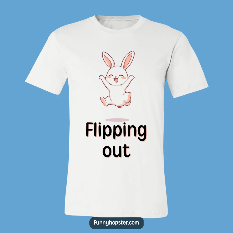 Funny Acrobat Rabbit T-Shirt - Energetic Fun Design, Perfect Funny Gift for Athletes