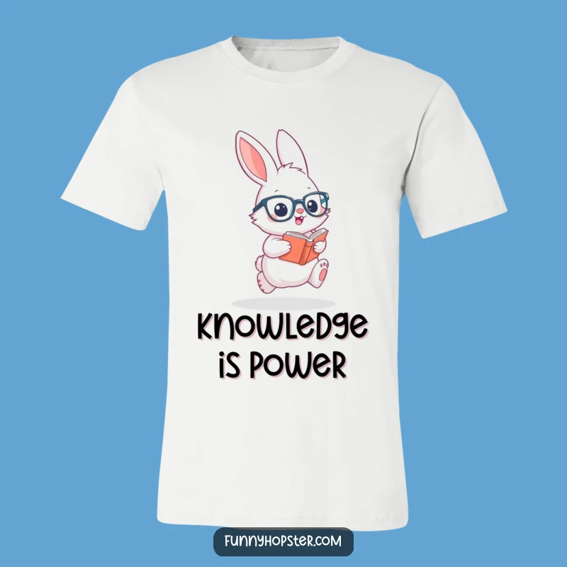 Funny Bookish Bunny T-Shirt: Hop Into Laughter with this Gift!