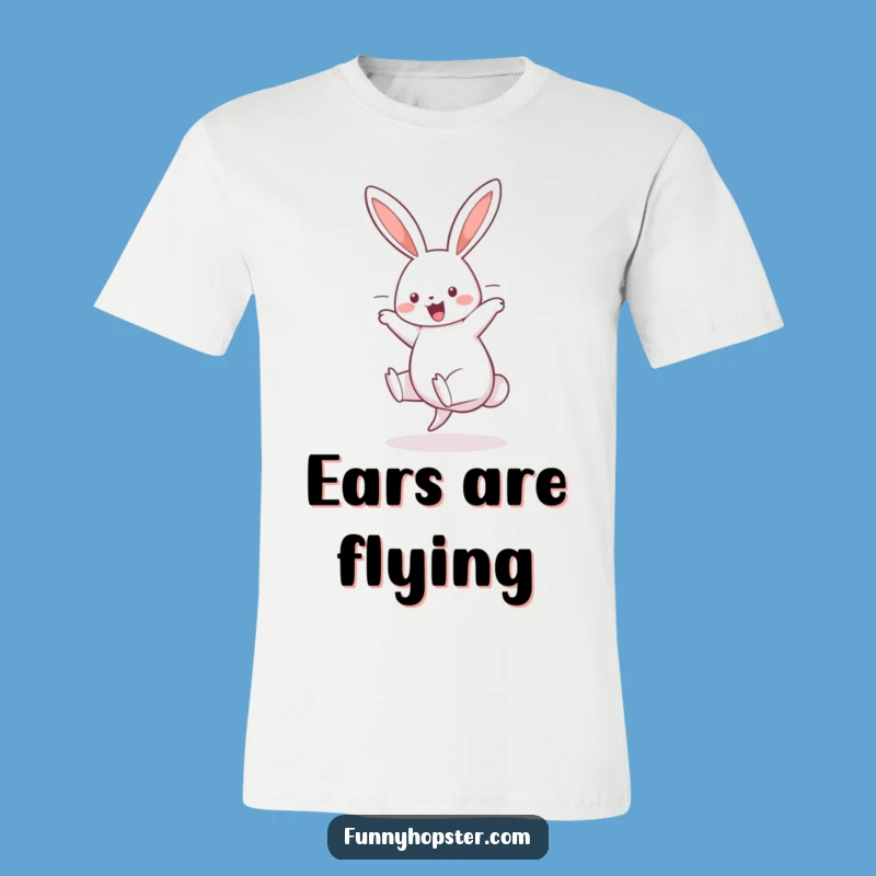 Funny Cartwheel Bunny T-Shirt: Leap Into Laughter with this Tee!