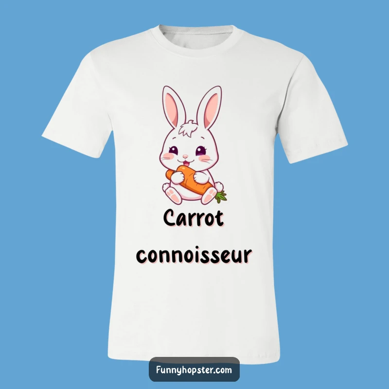 Funny Happy Rabbit Carrot T-Shirt: Wear Your Love for Snacks Proudly