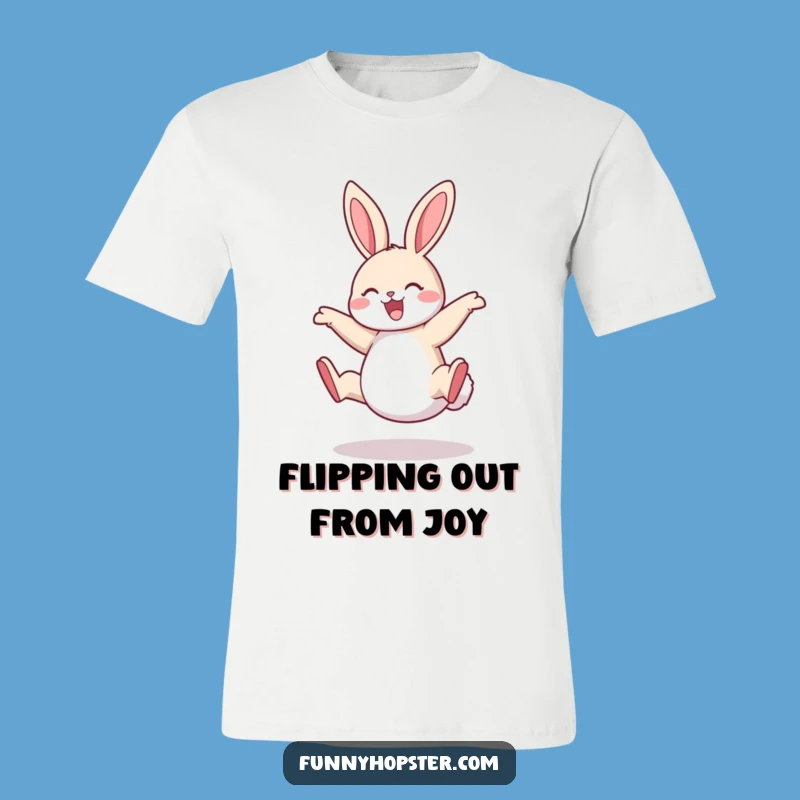 Funny Rabbit Cartwheel T-Shirt: Express Your Joyful Spirit with This Tee