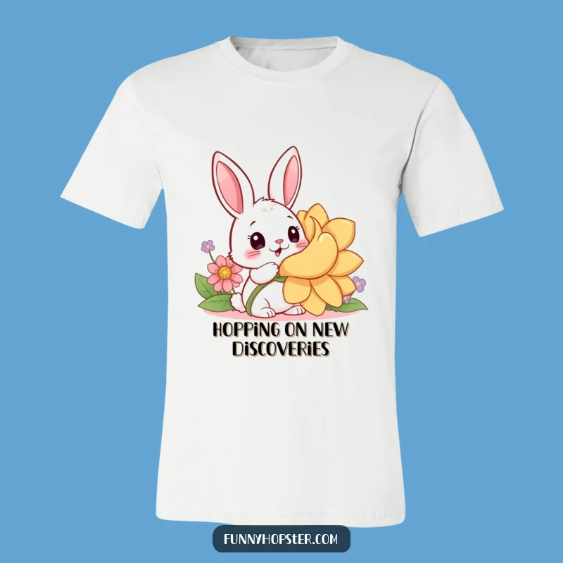 Funny Rabbit T-Shirt: Bunny Discovery Tee, Ideal Gift for Cute Animal Lovers