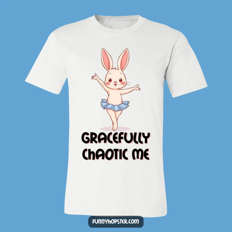 Funny Ballet Rabbit T-Shirt - Elegant Dancer Apparel Gift