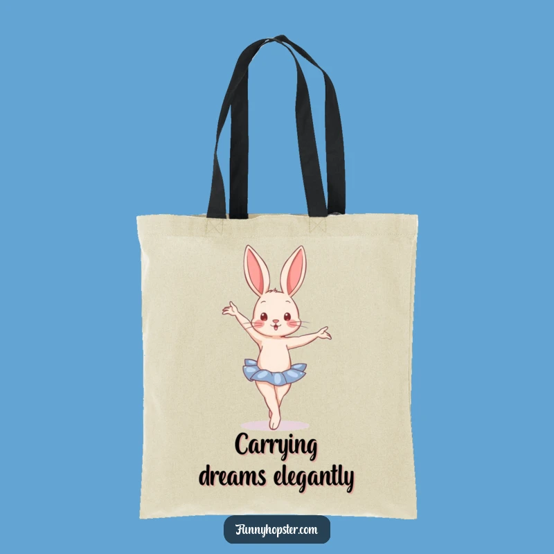 Funny Ballet Rabbit Tote Bag - Carry Your Graceful Style Gift