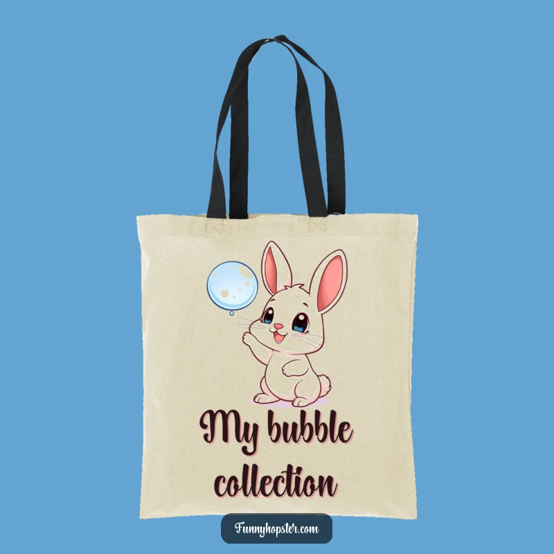 Funny Bubble Bunny Tote Bag: Carry Your Joy Everywhere!